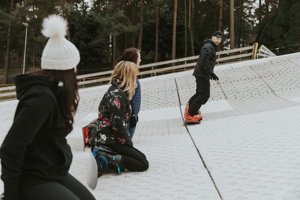 Snowboard lessons in Dorset at Snowtrax