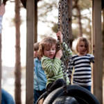 Climbing in the Alpine Adventure Park at Snowtrax in Christchurch Dorset