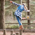 Balance Beams in the Alpine Adventure Park at Snowtrax