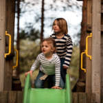 Climbing Frame in the Alpine Adventure Park at Snowtrax in Dorset