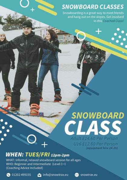 Snowboard Classes 2019 A5 Flyer-page-001 Snowboard Classes 2019 A5 Flyer-page-001
